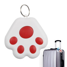 Pet Tracker Cat Claw Shaped GPS Tracking Device RealTime Location Locator Dog Cat Locator Wireless Key Finder Red