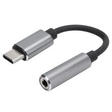USB C till 3,5 mm hörlursadapter Högupplösta flerkärniga hårdvarukodekar Förlustfri ljudutgång Kompatibel med Xiaomi Huawei Samsung Premium