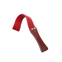 Spanking Paddle Leather Paddle With NonSlip Wooden Handle Faux Leather Racket Red Adult BDSM Whip For Couples