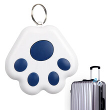 Dog Locator Mini GPS Tracker For Dogs And Cats, RealTime Tracking, Cat Claw Shape, Dark Blue