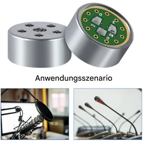 Microphone Core, Dynamic Microphone Cartridge  14 mm Unidirectional Electret Microphone Capacitor 2