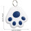Dog GPS Tracker, Mini Pet Tracker, Cat Claw Shape, RealTime Positioning, Key Finder, Dark Blue 2