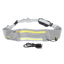 Waterproof Running Belt Lightweight Sweat Proof Waist Pack With Lighting Modes For Phones Keys And Cards Adjustable Fit For Outdoor Fitness Activities