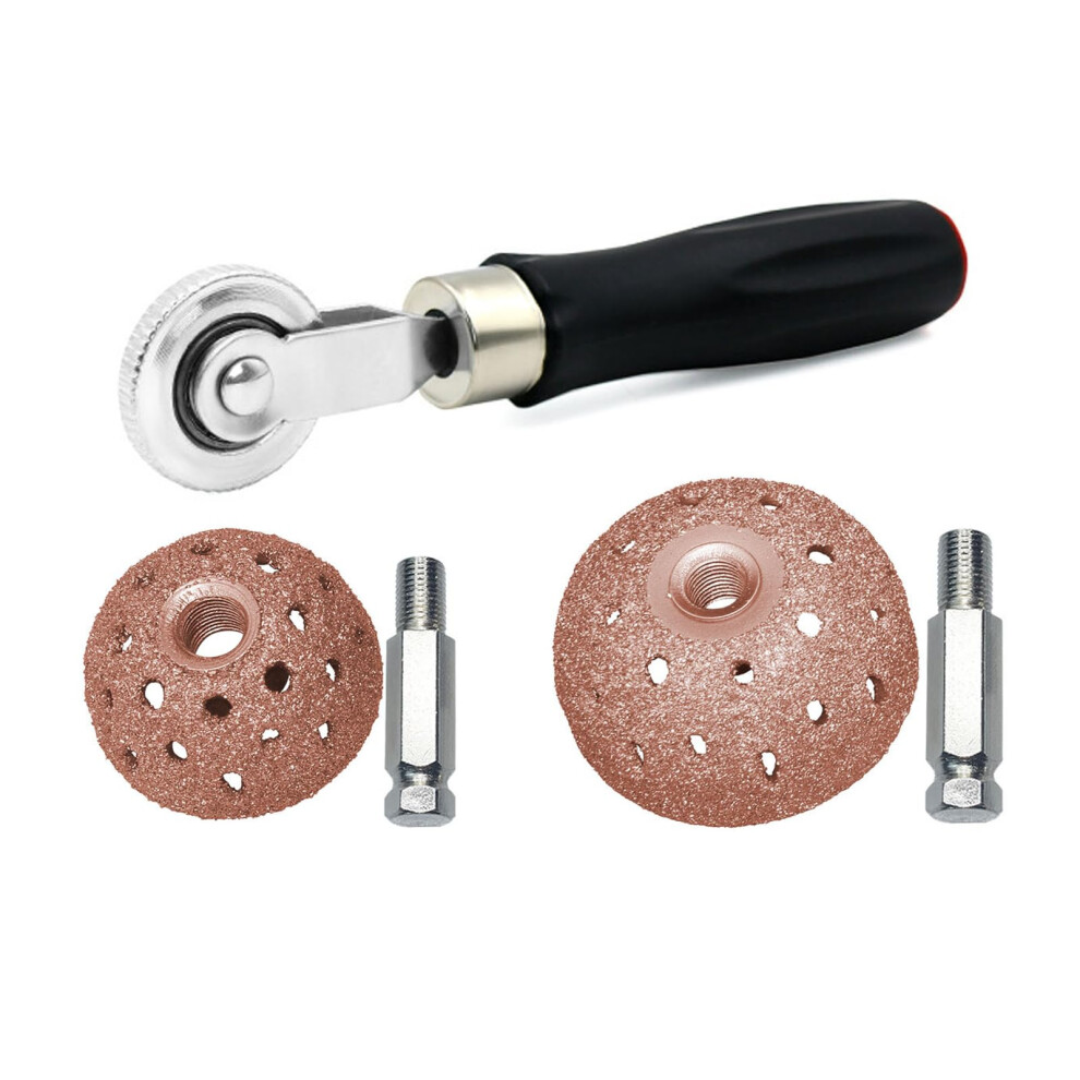 Tire Patching Tool Efficient Tire Fixing Set With Polishing Wheel And Air Removal Roller For Seamless Puncture Repairs 9347817651973