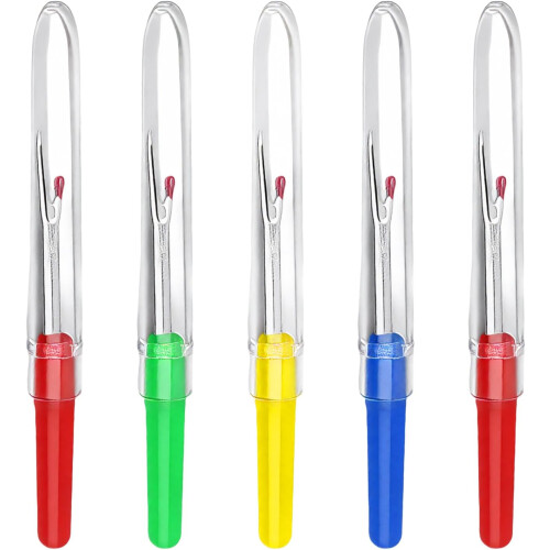 Seam Rippers 5 Pack Stainless Steel Blade Unpicker For Needlework Sewing Tool Thread Remover 2