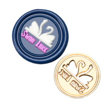 10 stuks reliëf afdichtingsstempel, scrapbooking-Zwanenmeer