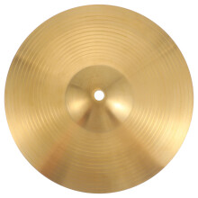 10 Cymbals Brass Percussion Instrument Crash Cymbal Drum Bell Golden 24.30X24.30X0.20CM