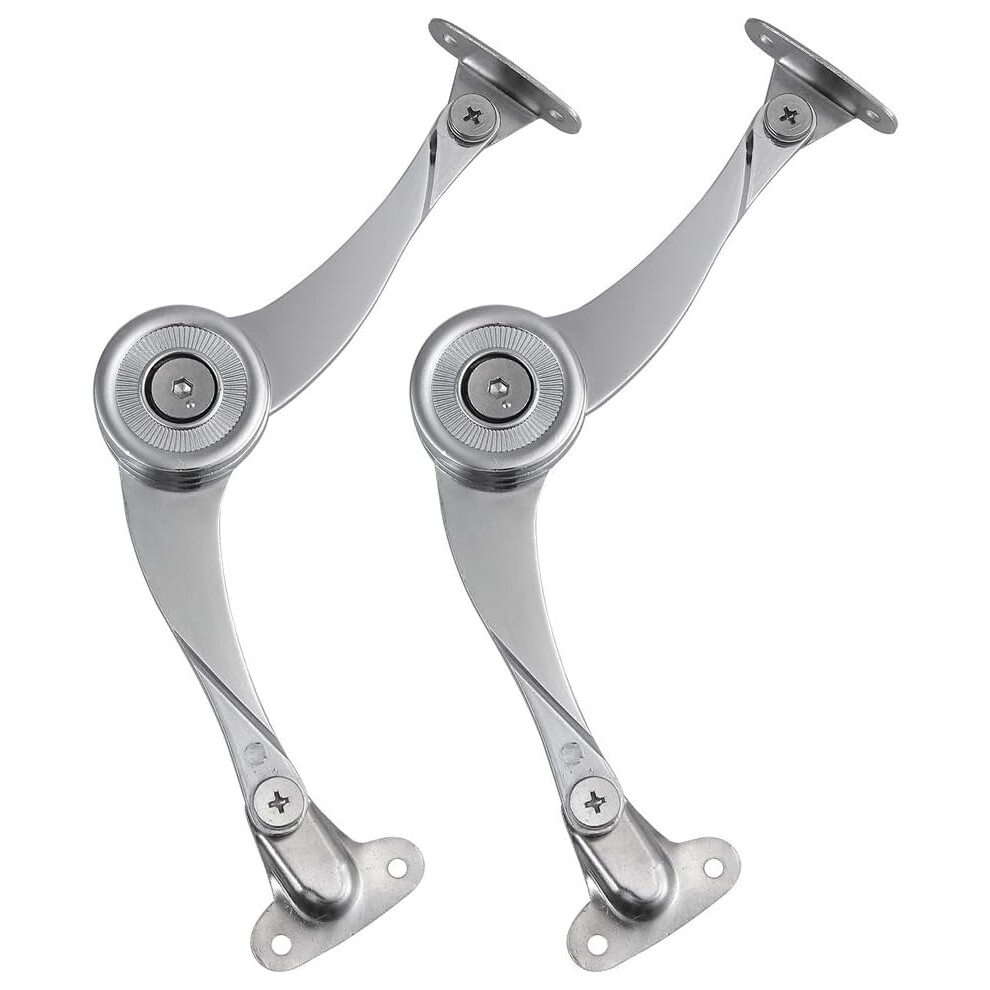 Heavy Duty Lid Support Hinge, Corrosion Resistance Zinc Alloy Stay, Wide Application Buffer Damper For Wooden Boxes, Furniture Doors (2Pcs) 9393517720617