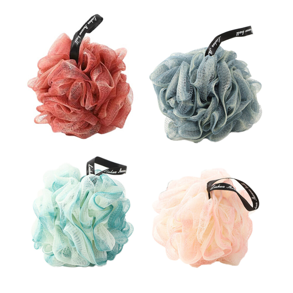 Shower Sponge for Daily Use, Rich Foam Body Scrubber with Sturdy and Long-Lasting Build, Gentle Exfoliation Bath Loofah Featuring Natural Loofah Mesh