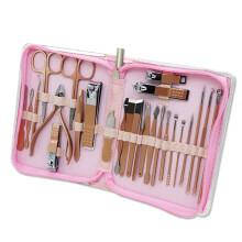 Kit professionale per pedicure, set manicure da 26 pezzi per donna, strumenti in acciaio inossidabile di alta qualità con impugnatura antiscivolo,