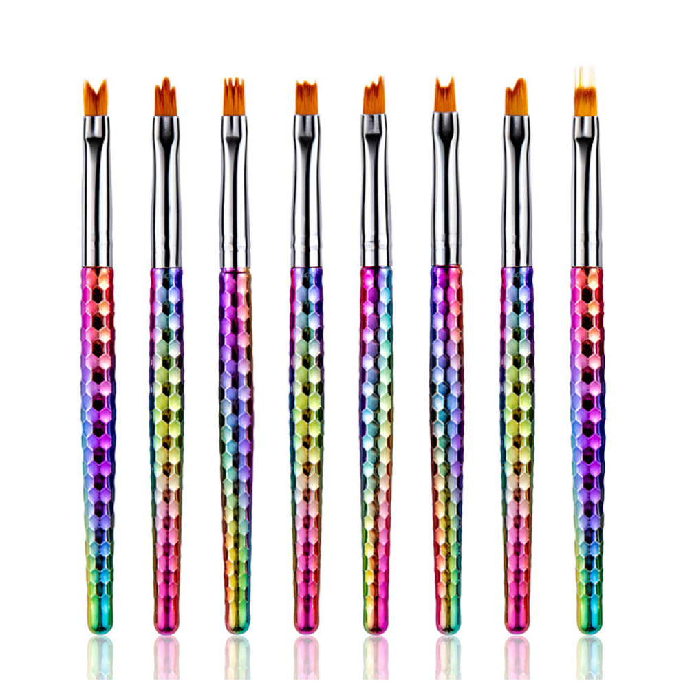 Ultimate Nail Art Companion, Gradient Pen Holder & Ombre Nail Brush for Seamless Color Transition, High Quality Bristles for Professional Results, Id