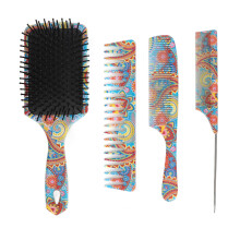 Scalp Massaging Paddle Brush with Anti Static Performance, Detangler Hair Brush Designed for Frizz Control and All Hair Types, Includes Tail Comb Fea