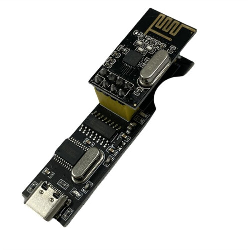 NRF24L01 2,4G Wireless Serial Port zu USB Transceiver Modul Entwicklungsboard SMD Modul Debugging Test Sockel 1