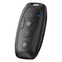 Portable Wireless Cellphone Controller for Book Page Turning and Selfie Remote, Lightweight, Compact, Compatible with Smartphones, Black