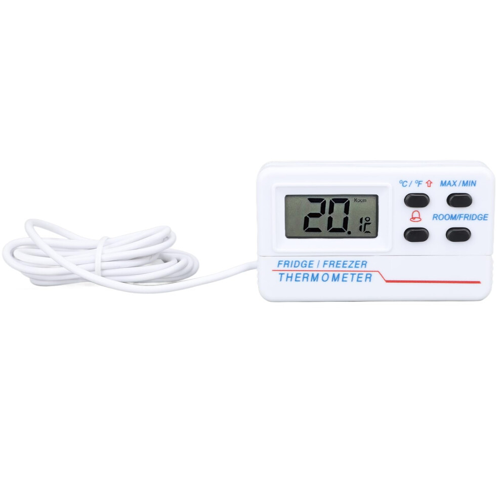 Wireless Digital Refrigerator Freezer Thermometer with Alarm and Large Display for Precise Monitoring