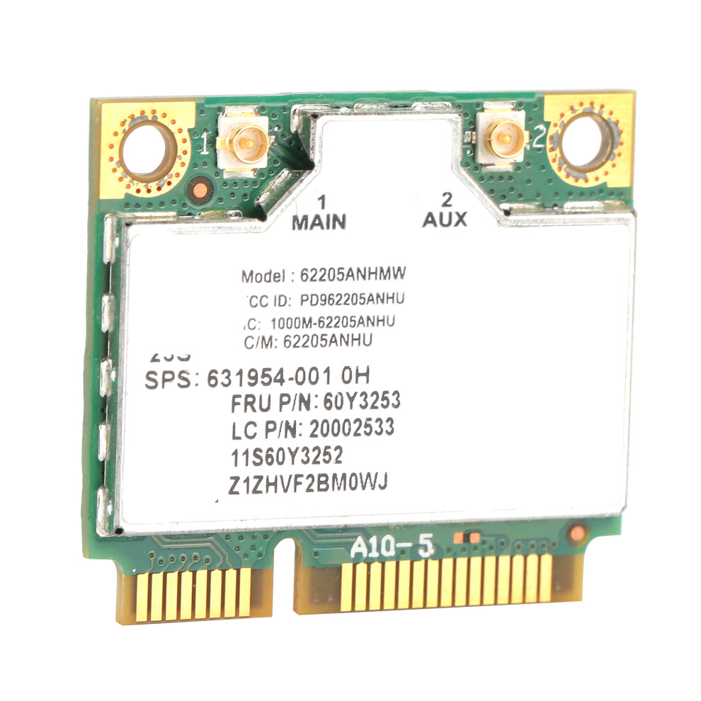 Thinkpad Compatible 6205An Wifi Card Fru 60Y3253 300Mbps 5G Mini Pcie 8241379370499