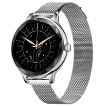 (Silver Link) NoiseFit Diva Smartwatch with AMOLED Display and AI Voice Assistant