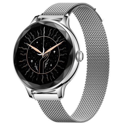 (Silver Link) NoiseFit Diva Smartwatch with AMOLED Display and AI Voice Assistant