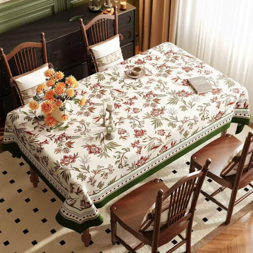 PVC Tablecloths Wipeable Oilcloth Waterproof WearResistant Rectangular Table Cover 80x120cm Model D
