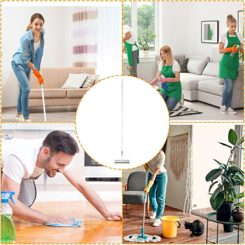 Floor Scrubber Brush, Deck Scrubber Brush  Versatile Floor Scrubber with Long Handle 2
