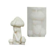 Moules en Silicone pour corps humain, moules en plâtre, Rose,-3
