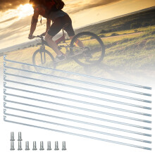 10pcs Bicycle Spokes 13G 2.2mm Iron Manganese Wheel Replacement Parts for Bikes