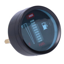 52mm LED Fuel Gauge Indicator 12V for Vehicles Adjustable Resistance Easy Fit