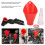 Engine Oil Funnel Kit with Adjustable Bracket, Drip-Free, 350ml, Red/Black 3