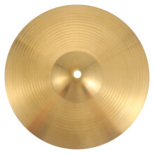 Versatile 10inch brass percussion plate for students, 24.30X24.30X0.20CM, golden