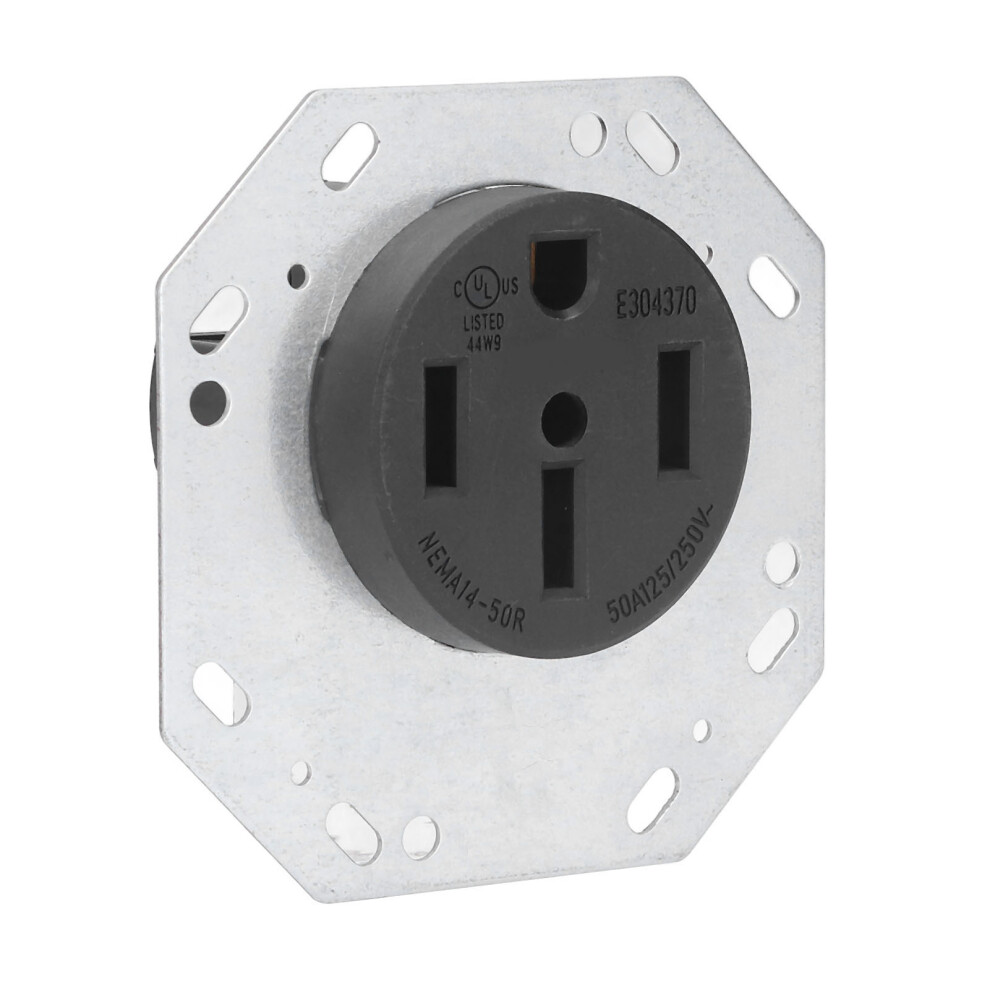 L14-50R Industrial Outlet Socket 50A 125V Pa66 Plastic 9431375835989
