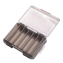 Double Sided Fishing Tool Organizer Bait Box Lure Hook Storage Case 2Tier Plastic Waterproof