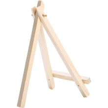 Mini wooden easel, triangular, card holder, presentation stand for kids, painting, crafts, art supplies, 10 pieces