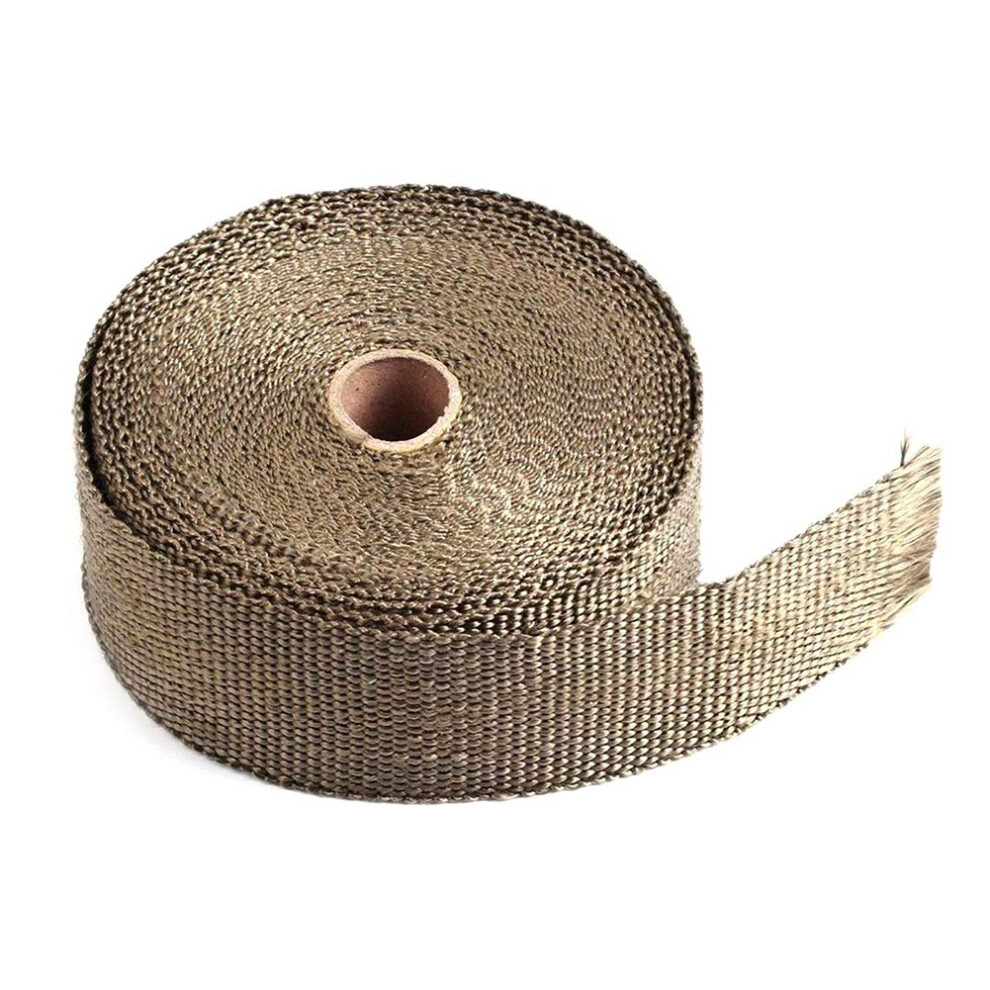 Exhaust Wrap Fiberglass 5M Roll For Car Motorcycle Manifold Heat Shield Glass Fiber Thermal Tape 4 Ties Kit Black 9094768848791