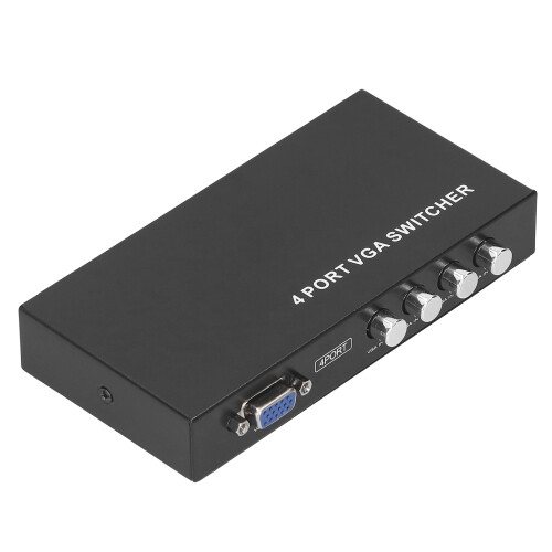 Switcher επιλογέα βίντεο υψηλής ανάλυσης VGA Switch4Port με φορητό σχεδιασμό, υποστήριξη 2