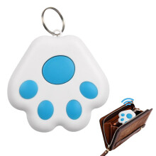 Dog Locator Cat Claw Shaped Anti Loss Device Sky Blue Real Time Positioning Smart Pet Tracker Tags For Dogs Cats Wallets
