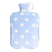 Long Heat Retention Hot Water Bag, Classic Rubber Hot Water Bottle with Thickened Material, for Cold Weather and Muscle Soreness Relief (2L)