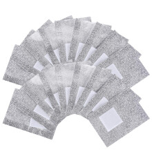 Professional Manicure Aluminium Foil Nail Remover Wraps, Lint Free Pads for Gel Polish Soaks and Nail Art Cleaner, Convenient Disposable Hygiene for