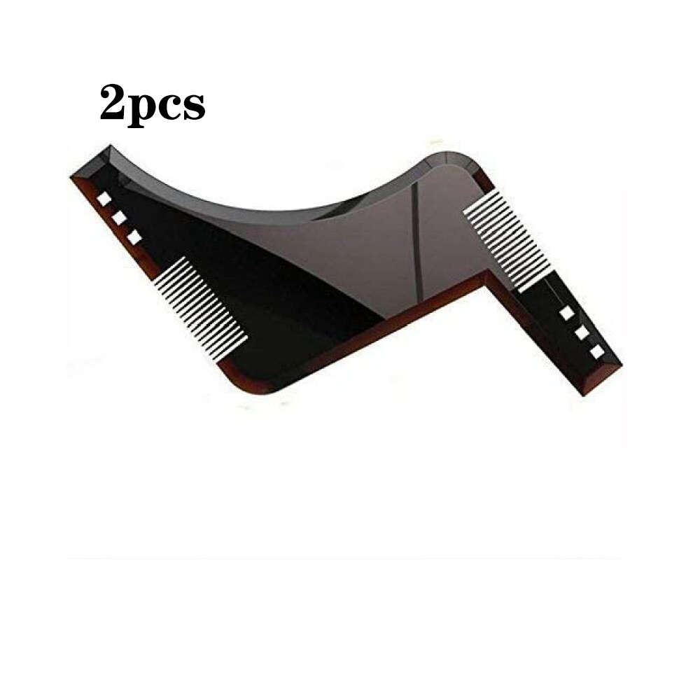 Unisex Assists In Achieving Perfect Beard Contour: Beard Shaping Tool With Integrated Comb, High-Quality Design With Stainless Steel Look, Comfortable Grip