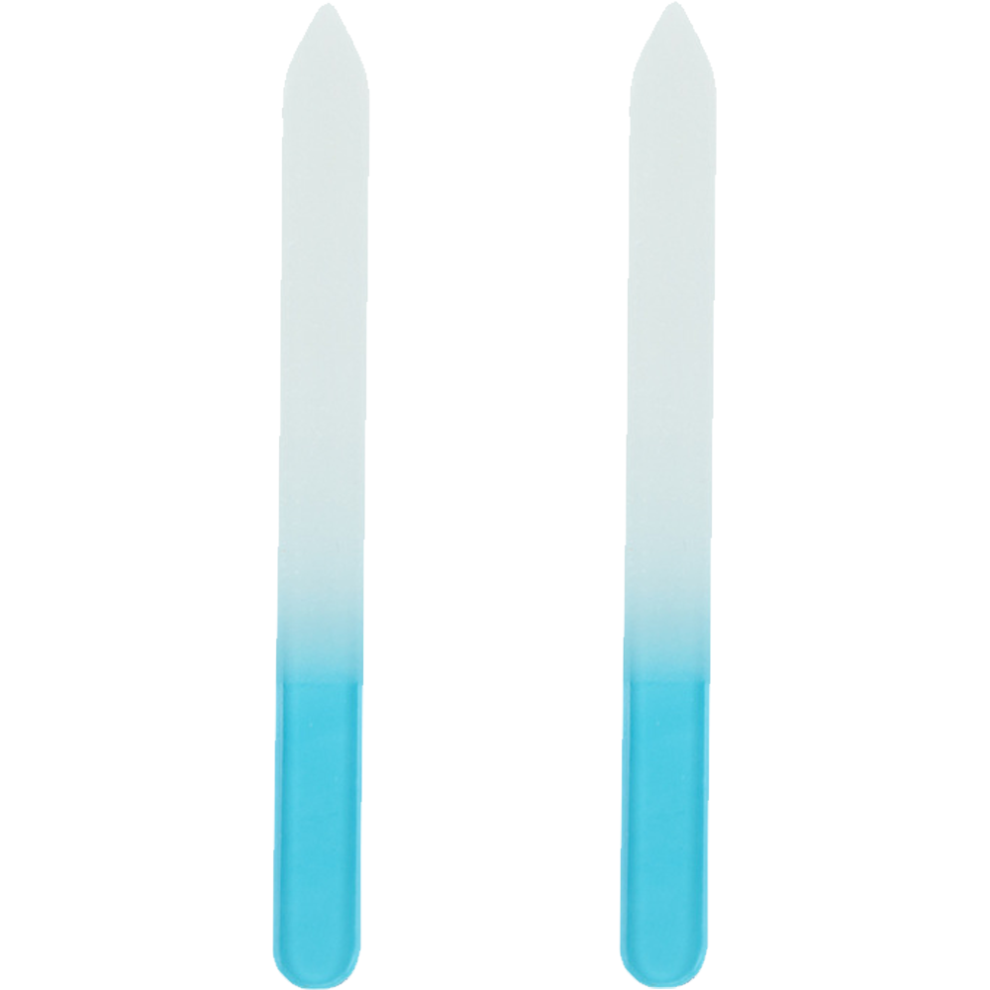 Gradient Rainbow Color Glass Nail File, Non-Porous Surface Prevents Bacterial Buildup, Double Sided Etched Technology Shapes Nails Effortlessly, Hygi