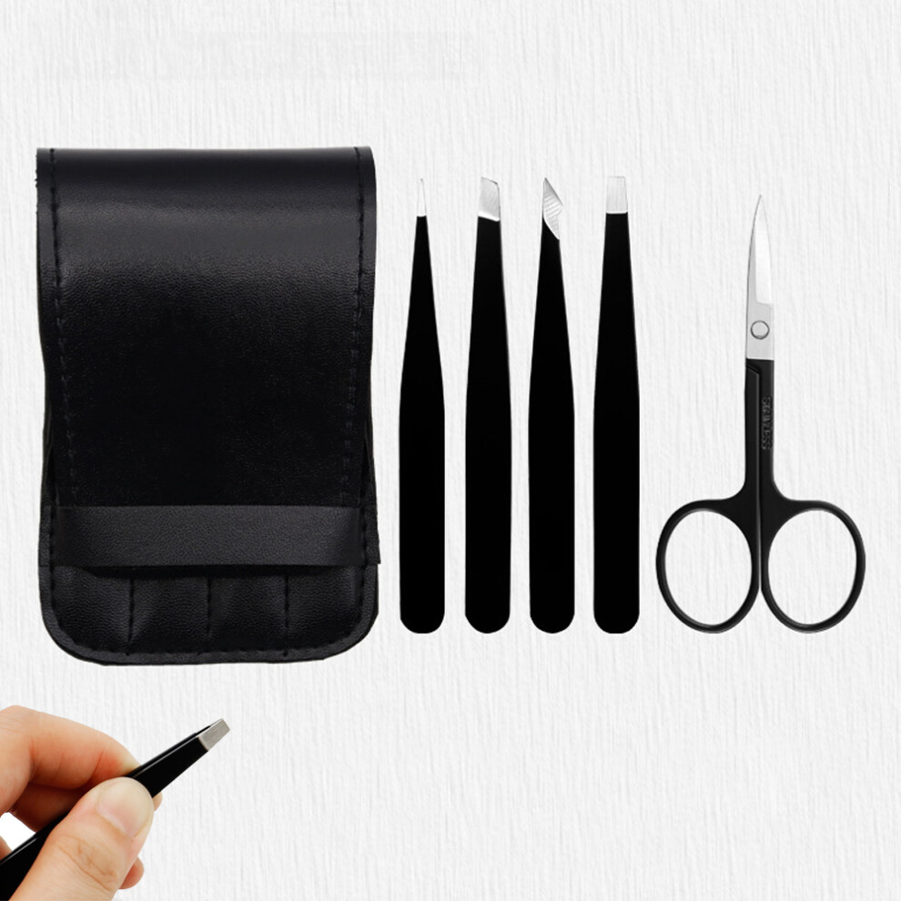 Eyebrow Grooming Kit, Durable Stainless Steel Professional Tweezers For Facial Hair, Splinter And Ingrown Hair Removal, Precision Tools With Travel