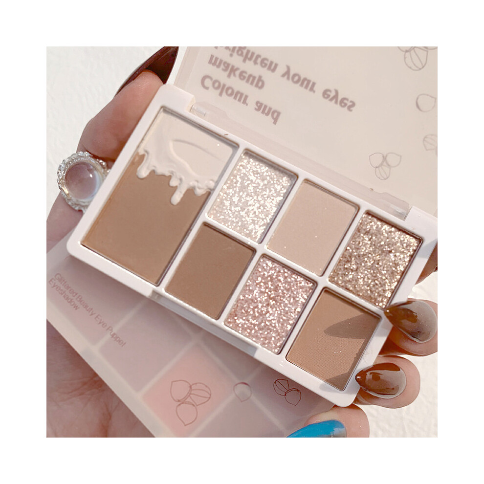 Matte Shimmer Eyeshadow Palette, Easy Application for Flawless Makeup (6 Pairs) Waterproof Reusable For Halloween Parties For Nightclubs