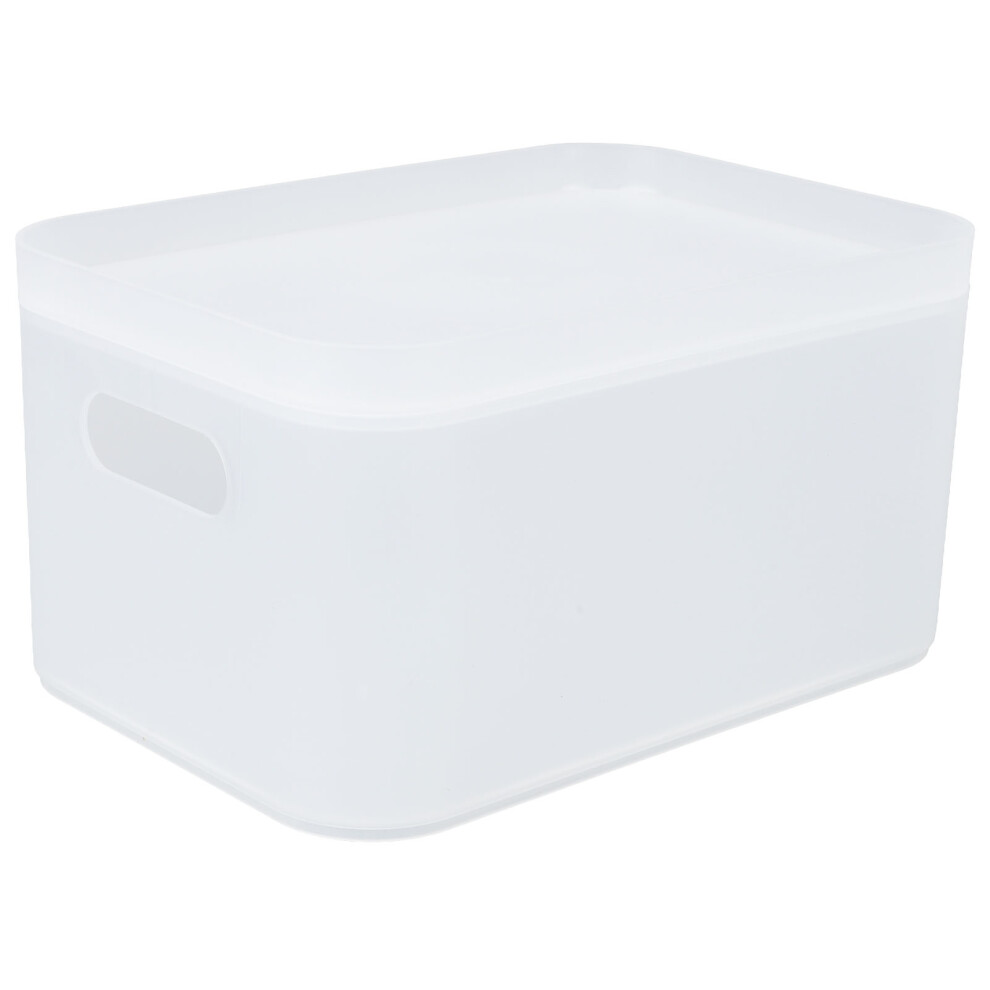 Minimalistic Design Storage Bins, Pantry Organization with Handles, Sturdy Containers for Multipurpose Use, Featuring An Open Design and Shatt