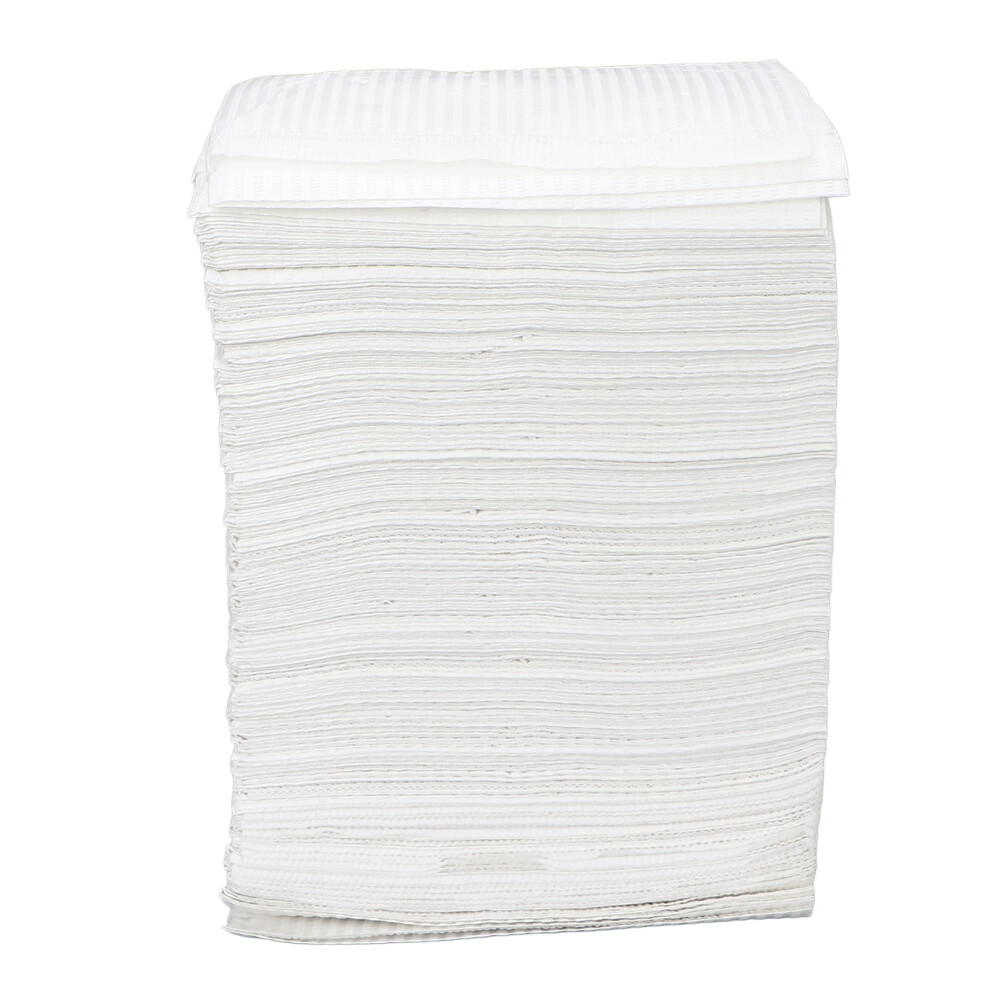 Strong & Tear-Resistant Disposable Adult Bibs, Recommended Tattoo Supplies 3-Ply Waterproof Patient Napkins, Medical & Dental Grade Disposable Bibs f