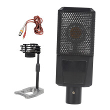 Condenser microphone for gaming and podcasts, easy to use, desktop model, 16mm microphone capsule.