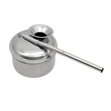 100ml Stainless Steel Blowing Glaze Pots , Break Resistant