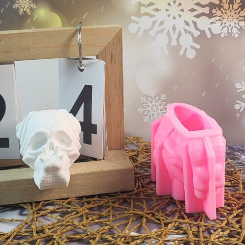 Skull Snail Shaped Silicone Molds for Home Decoration Chocolate, 2