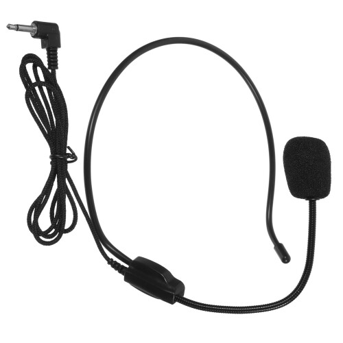 4Piece Headset Microphone Set, Wired Microphone Headset for Performances