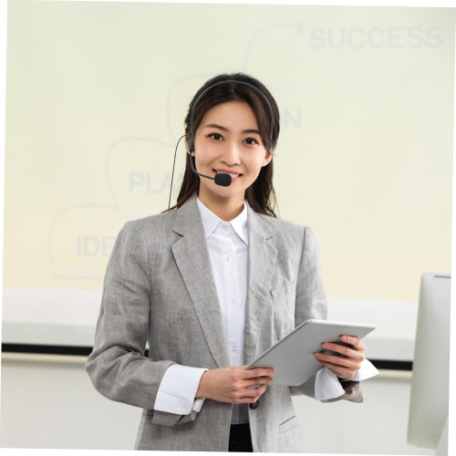 4Piece Headset Microphone Set, Wired Microphone Headset for Performances 2