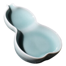 Ancient Style Ink Disc Gourd Shape Ceramic Decorative Ink Disc For Calligraphy Brush Holder