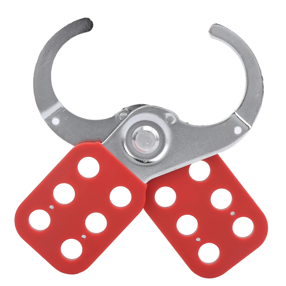 6 Hole Lockout Hasp Safety Lockout Device With Pe Coating Steel MultiâUser AntiâPry Design 9347817658224